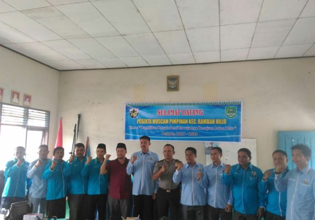 Ketua KNPI Rohul Buka Muscam di Rambah Hilir